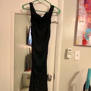 Half calf little black dress